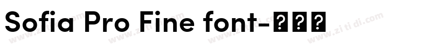 Sofia Pro Fine font字体转换